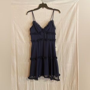 NWT B. Darlin Navy Dress Size 1/2